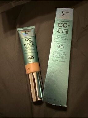 IT Cosmetics CC+ Natural Matte Full Coverage Cream SPF 40 - Medium NEW